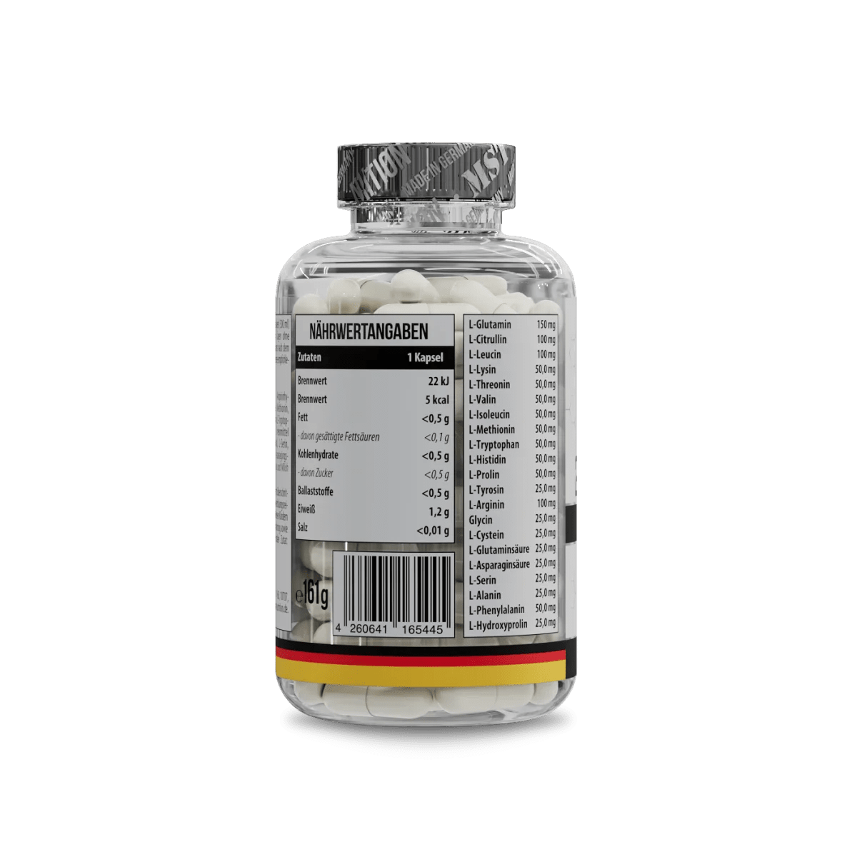 MST Nutrition 21 Amino Acids Kapseln, Aminosäuren-Komplex, 120 Kapseln, Nahrungsergänzung für Muskelaufbau und Regeneration
