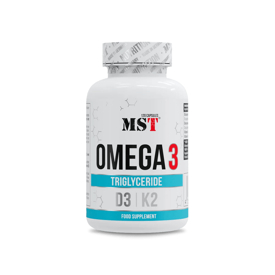 MST Omega-3 Triglyceride mit D3 und K2, 120 weiche Kapseln, hochwertige Nahrungsergänzung für Herz und Gelenke