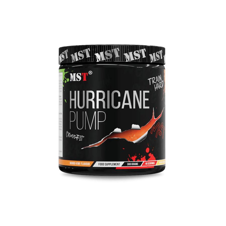 MST Hurricane Pump Pre-Workout in Mango Kiwi, 300 g, mit fruchtigem Geschmack und Energie booster für das Training