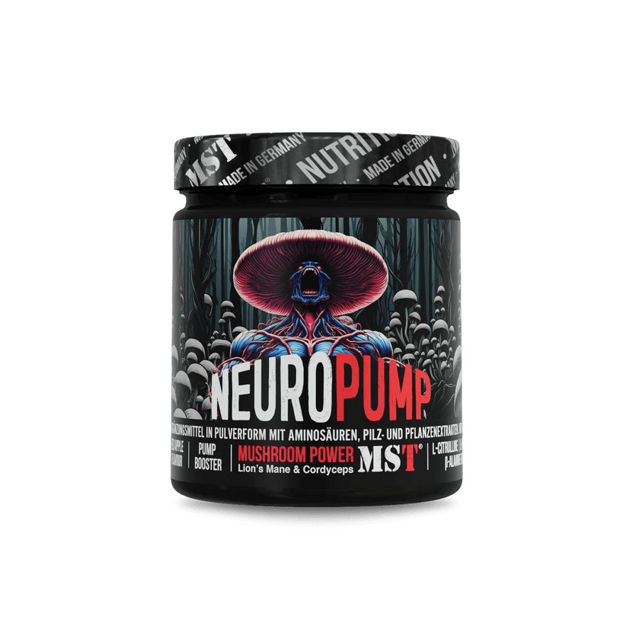 MST Neuropump Booster Pre-Workout Pulver 270g, energetisierende Sportnahrung für mehr Leistung beim Training