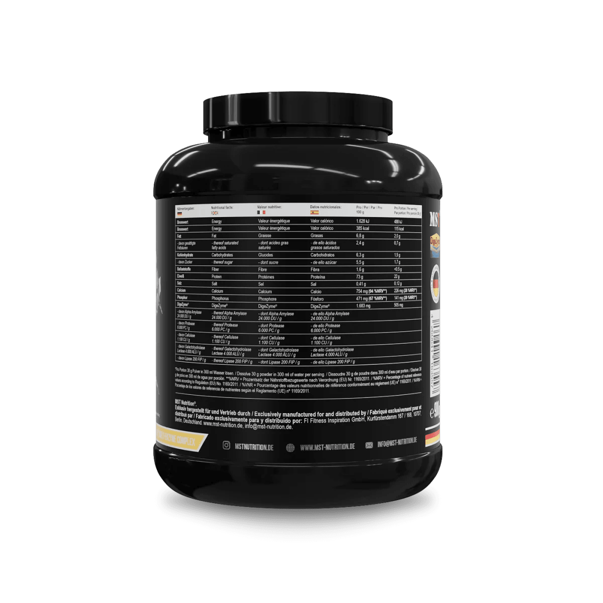 MST Best Whey Protein mit Enzymen, Cookies & Cream Geschmack, 900 g, cremige Molkenproteinquelle für Muskelaufbau und Erholung