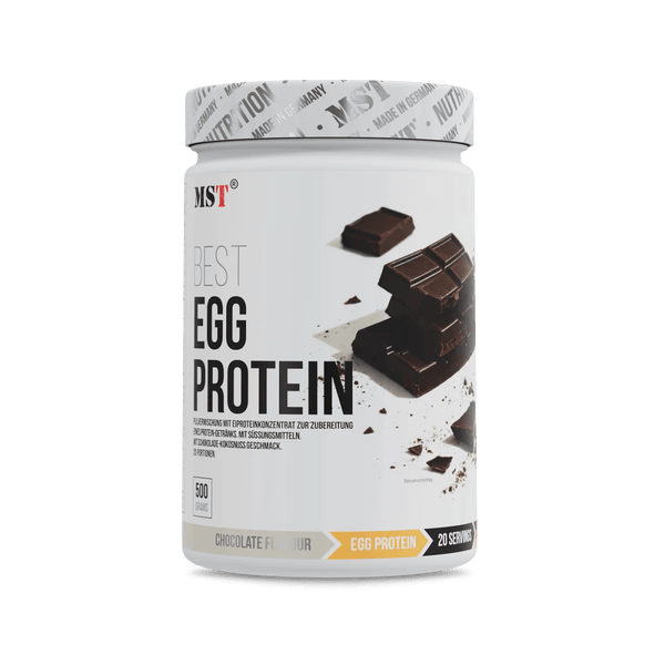 MST Protein Eiweißpulver in Schokolade, 500g, natürliche Eiweißquelle, cremige Textur, ideal für Muskelaufbau und Fitness