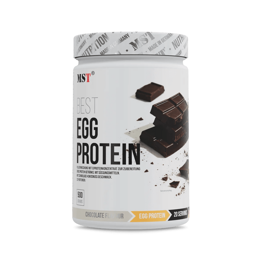 MST Protein Eiweißpulver in Schokolade, 500g, natürliche Eiweißquelle, cremige Textur, ideal für Muskelaufbau und Fitness