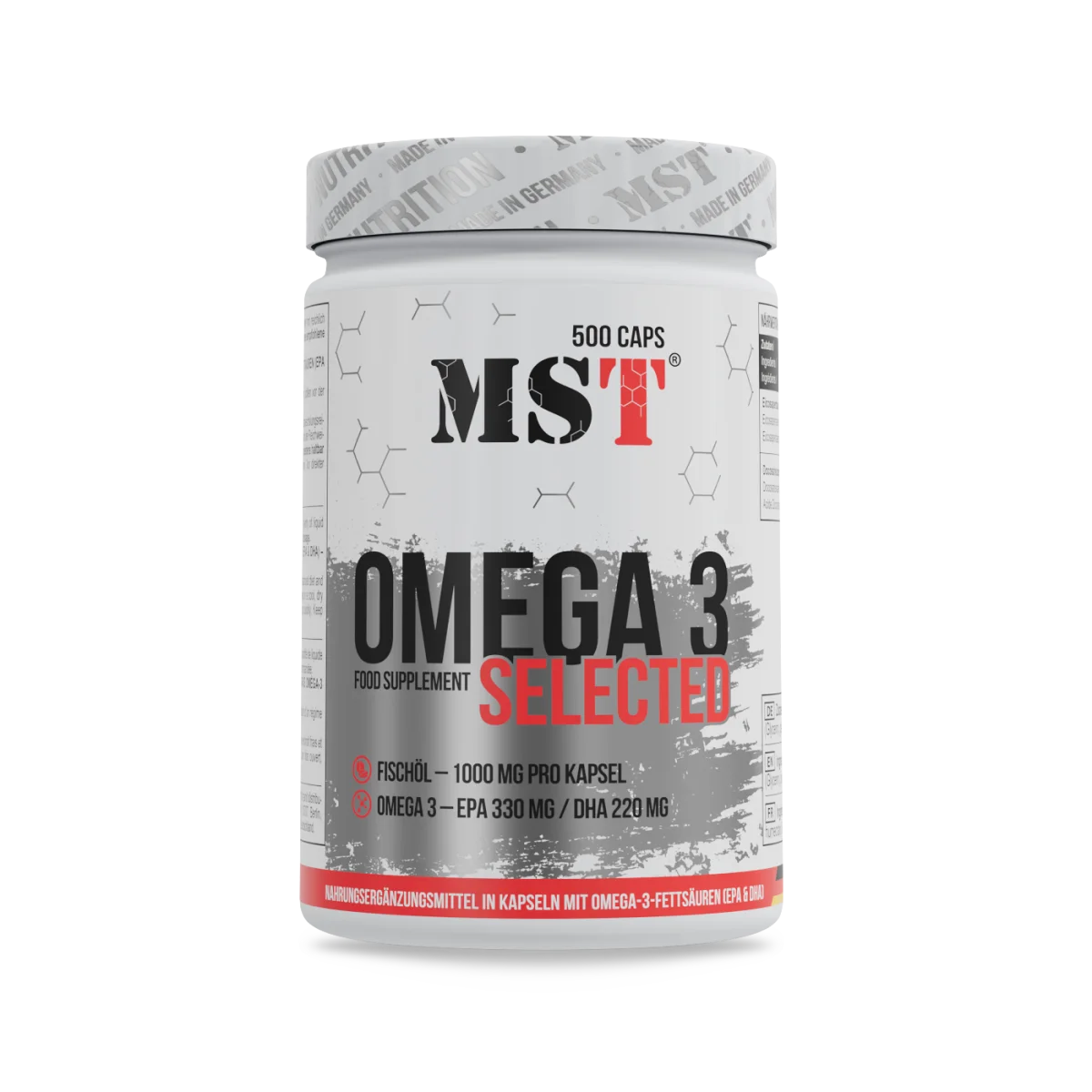 MST Omega 3 Selected – 500 Kapseln