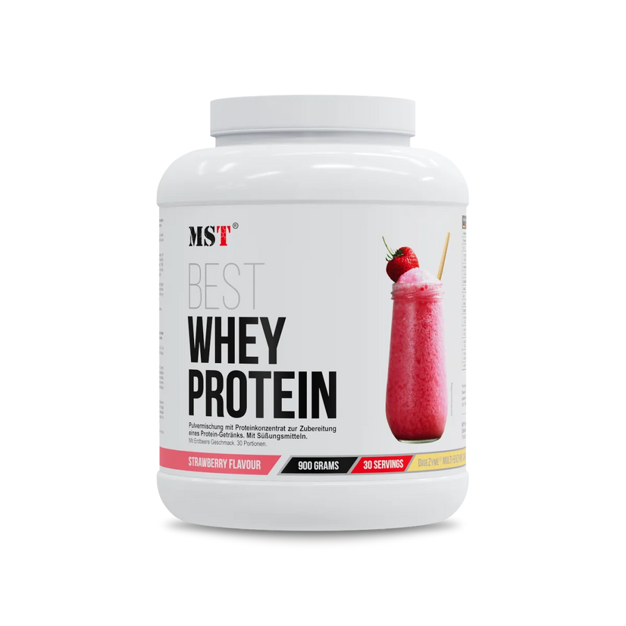 MST Protein Best Whey + Enzyme 900 g Strawberry