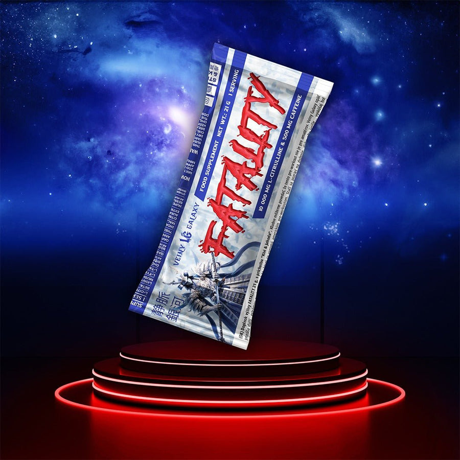 Veiny Galaxy Fatality Pre-Workout Probe in Dose mit Pulver, energiereiches Fitness-Pre-Workout von VEINY GALAXY