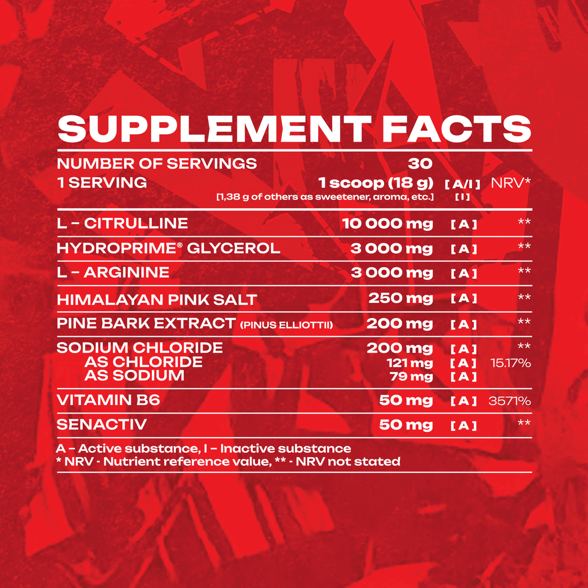 VEINY GALAXY Pre-Workout Pump Junky 540g mit Wild Raspberry Geschmack, Energie- und Pump-Pre-Workout Pulver in Dose