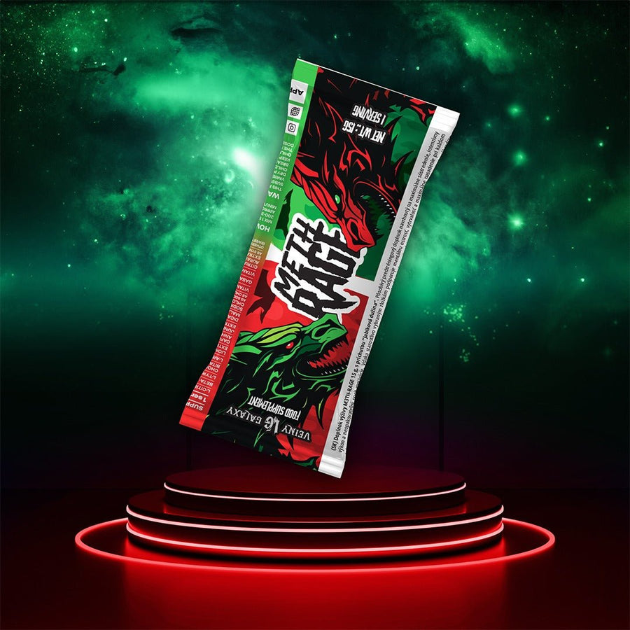 VEINY GALAXY Meth RAGE Pre-Workout mit Apfelpüree, 15g Dose, energetisches Pulver für intensives Training