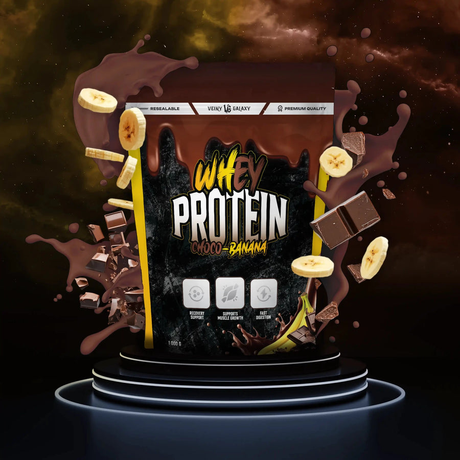 VEINY GALAXY WPC 80 Whey Protein in Schoko-Banane Geschmack, Pulver für Muskelaufbau und Fitness, natürliche Zutaten