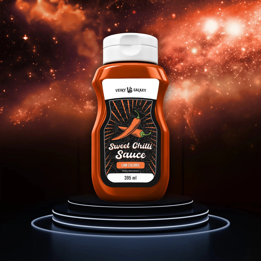 Veiny Galaxy Zero Sweet Chilli Zero Sauce in Flasche, scharfe Chilisauce ohne Zucker, vegan und glutenfrei, ideal für Snacks und Gerichte