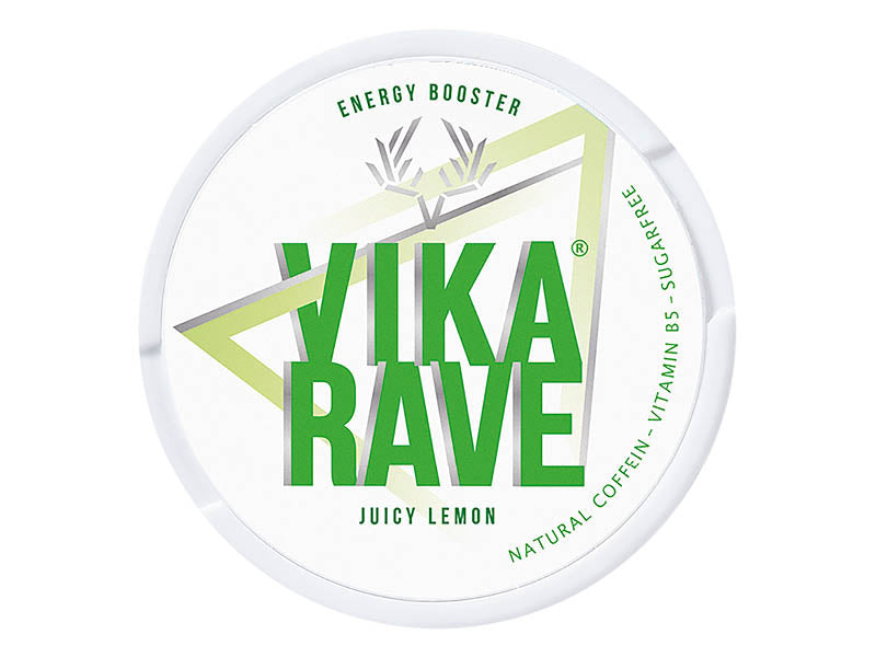 VIKA RAVE Juicy Lemon – Energy Pouches mit 50 mg Koffein