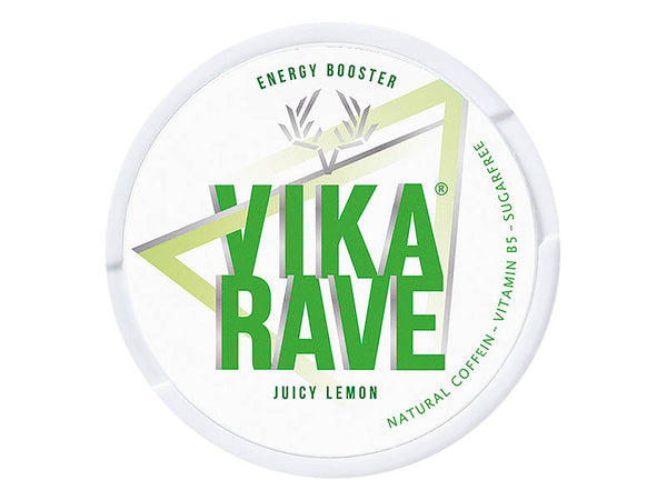 VIKA RAVE Juicy Lemon – Energy Pouches mit 50 mg Koffein