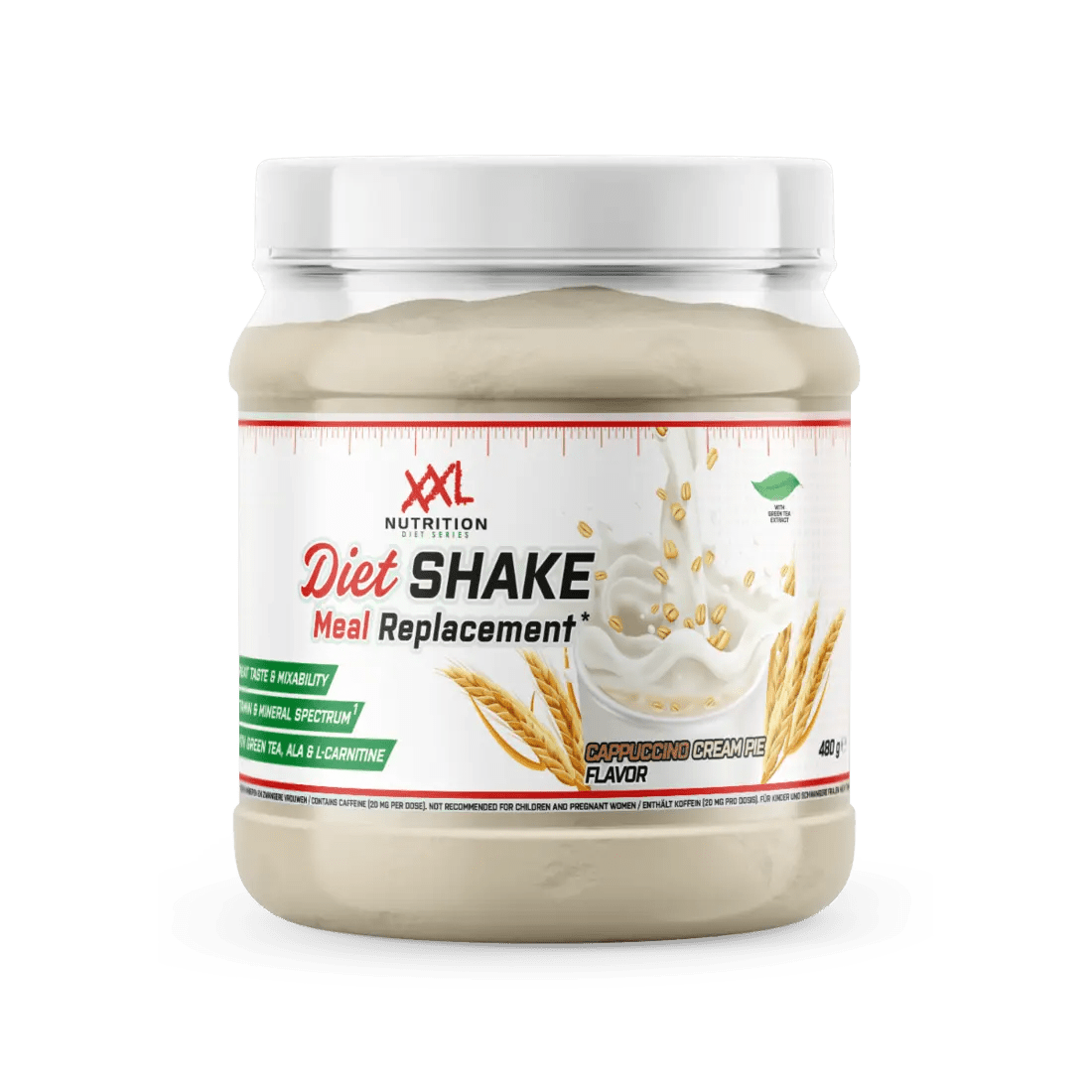 Schokoladen-Protein-Milchshake von XXL Nutrition, XXL Nutrition Diet Shake, 480g, cremiger Protein-Milchshake in Flasche