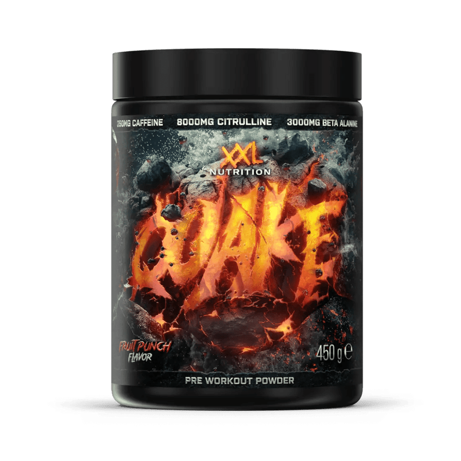XXL Nutrition Quake Pre-Workout Pulver in Beutel, sportliches Design, für Energie beim Training