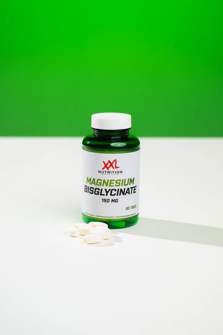 XXL Nutrition Magnesium Bisglycinat 150 mg, 90 Tabletten, ideal für Schlaf und Erholung, natürliche Nahrungsergänzung.