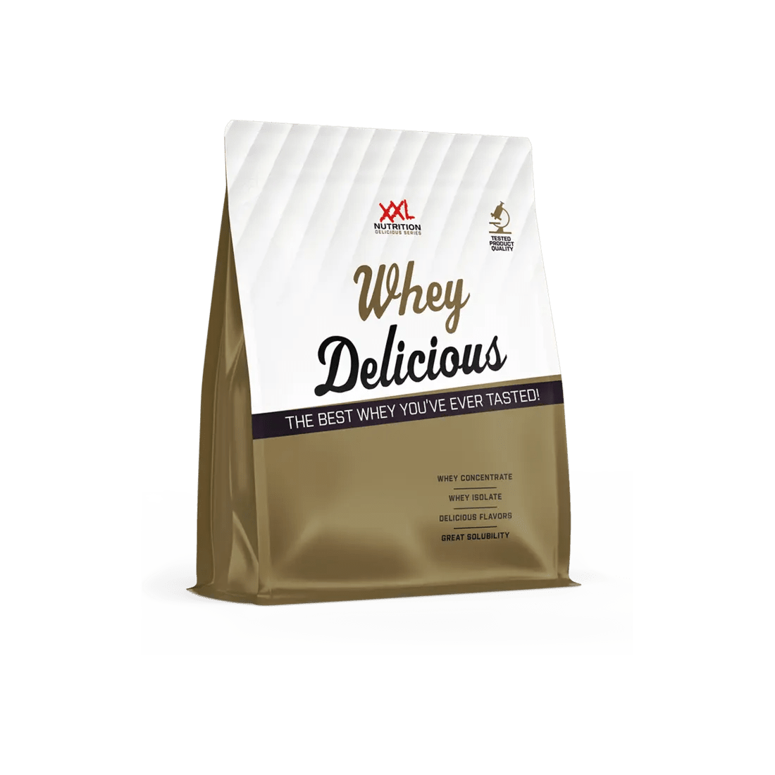 XXL Nutrition Whey Delicious Bananenprotein, 2500g, cremige Textur, ideal für Muskelaufbau und Fitness, in einer großen Packung